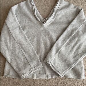 Zara Light Gray Fleece Sweater